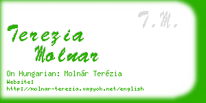 terezia molnar business card